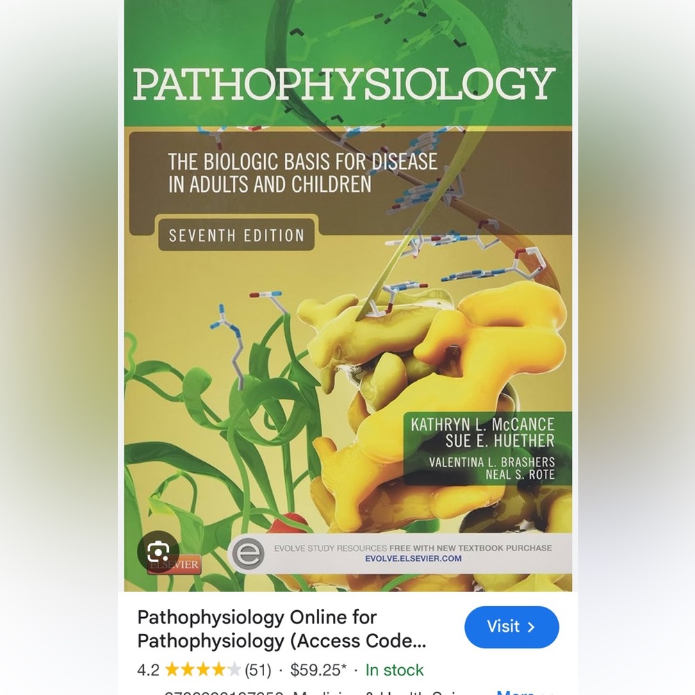 Pathophysiology by McCance & Huether seventh edition